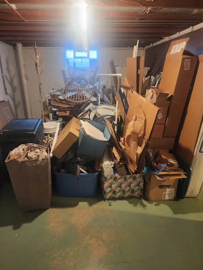 Roll-off dumpster container at job site for Concrete Dumpster Rental in Swissvale